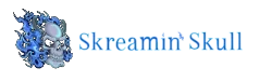 Skreamin' Skull Wordmark Logo